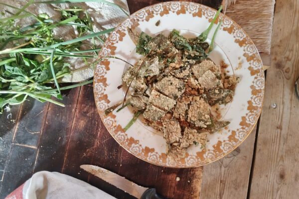 fried wild garlic